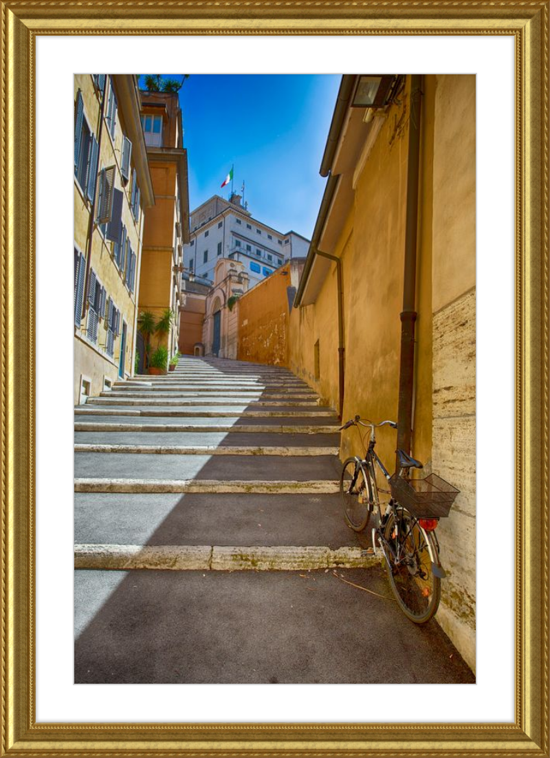 Bicycle on the Stairs