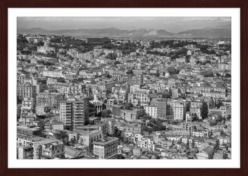 Naples from Castel Nuovo - B&W