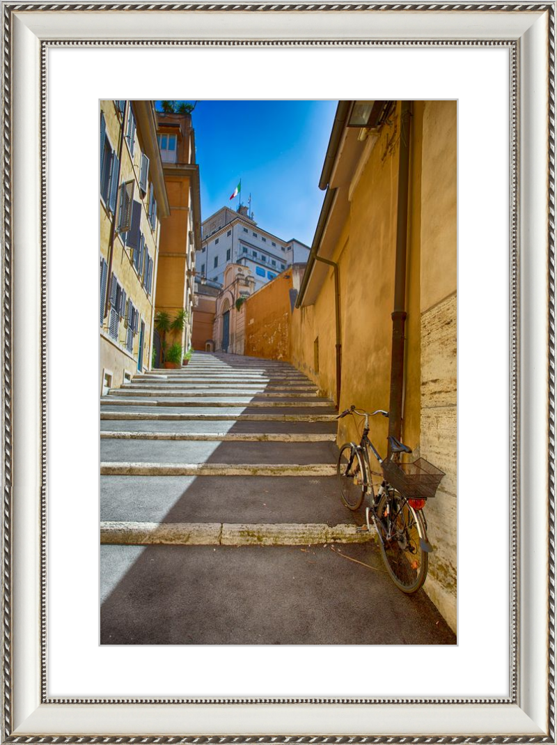 Bicycle on the Stairs
