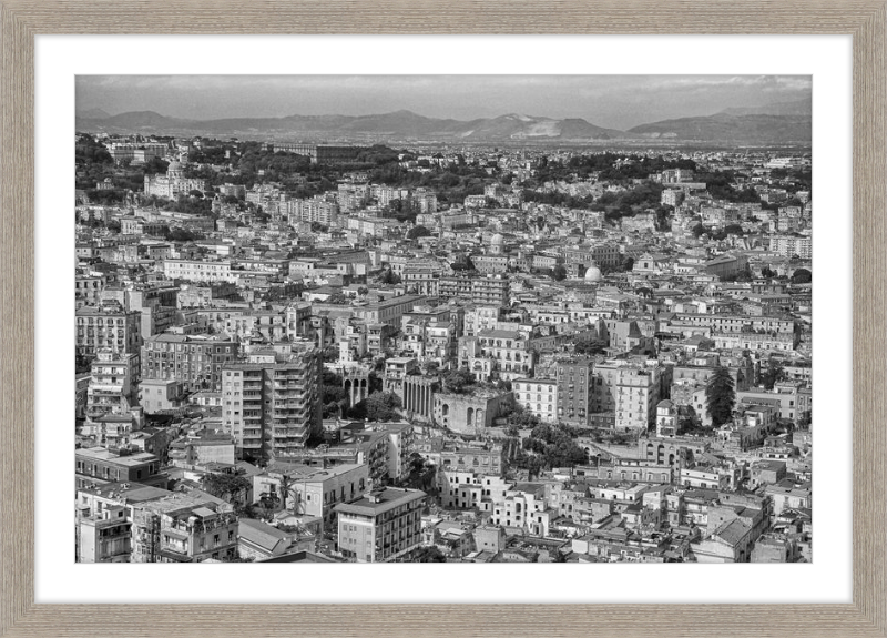 Naples from Castel Nuovo - B&W