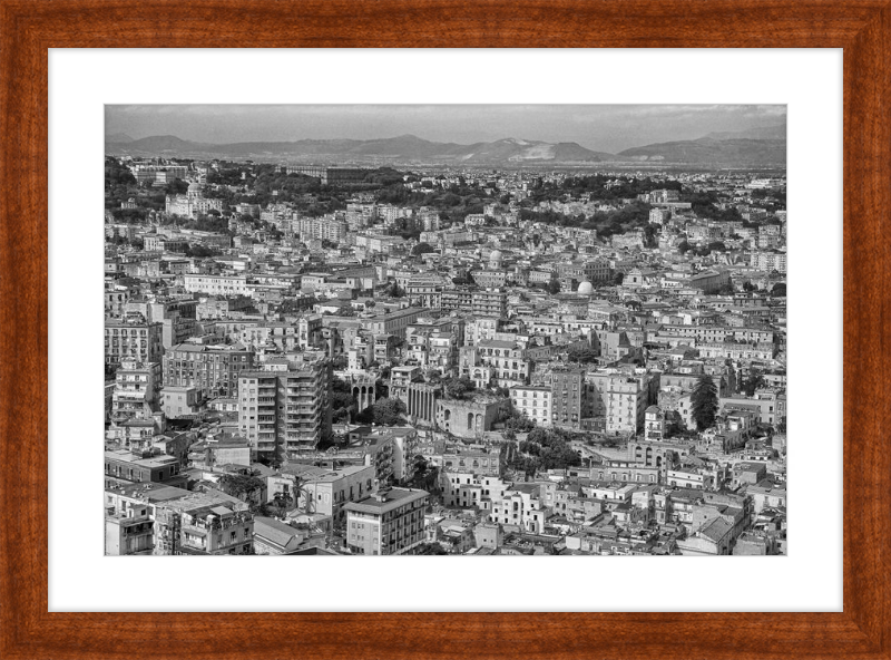 Naples from Castel Nuovo - B&W