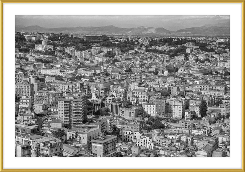 Naples from Castel Nuovo - B&W