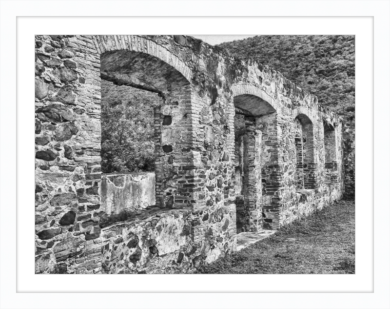 Annaberg Sugar Mill Arches - B&W