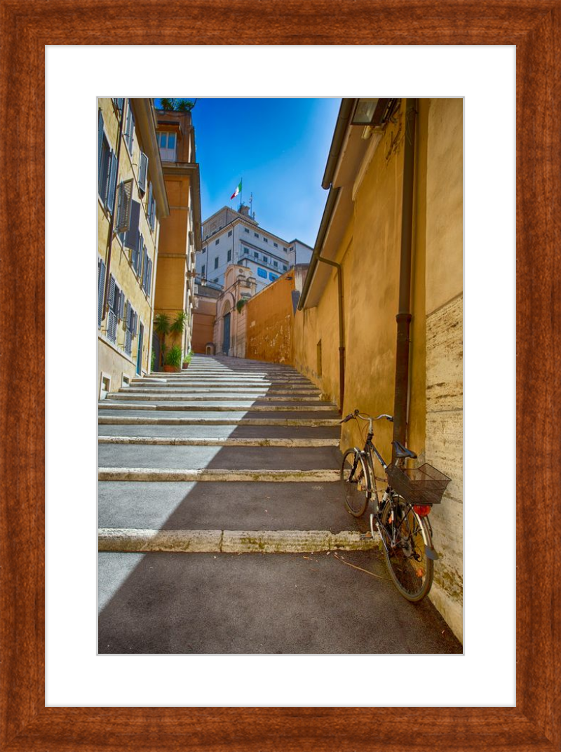 Bicycle on the Stairs