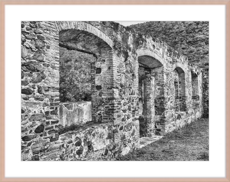 Annaberg Sugar Mill Arches - B&W
