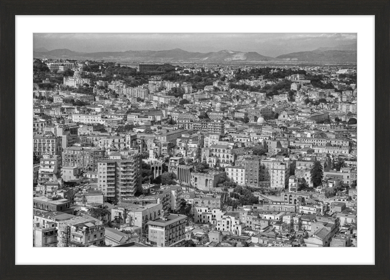 Naples from Castel Nuovo - B&W