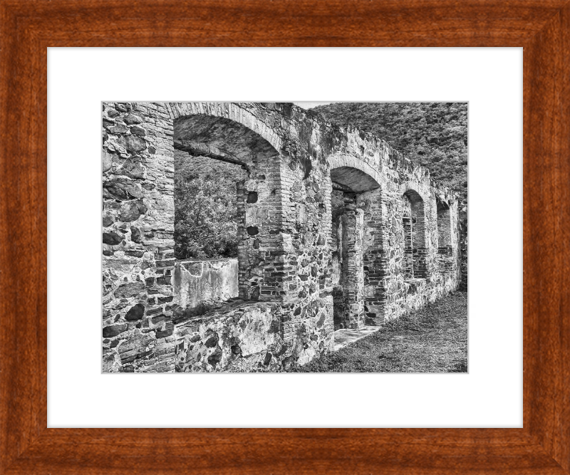 Annaberg Sugar Mill Arches - B&W