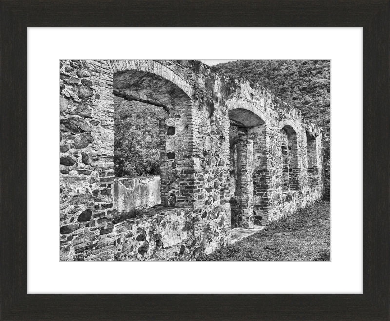 Annaberg Sugar Mill Arches - B&W