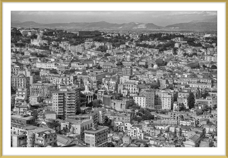 Naples from Castel Nuovo - B&W