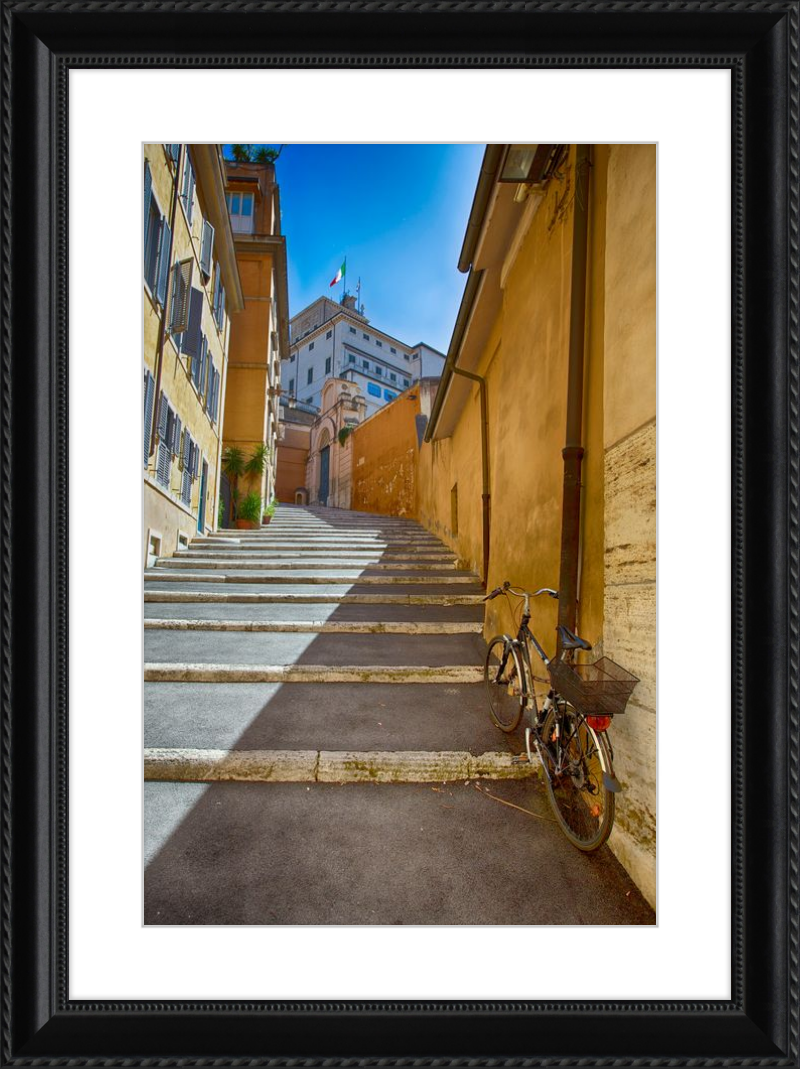 Bicycle on the Stairs