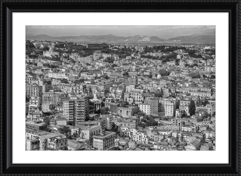 Naples from Castel Nuovo - B&W