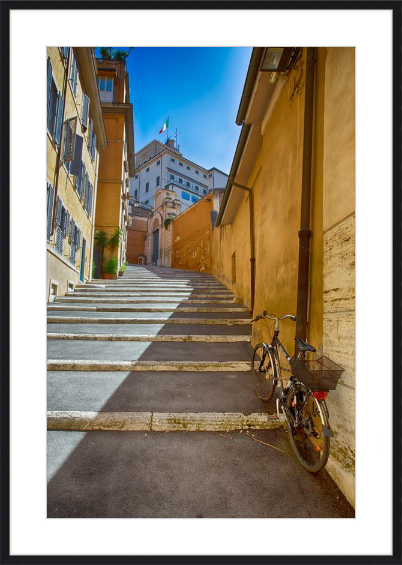 Bicycle on the Stairs