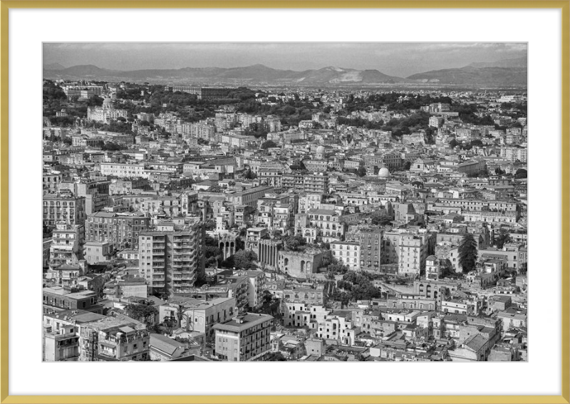 Naples from Castel Nuovo - B&W