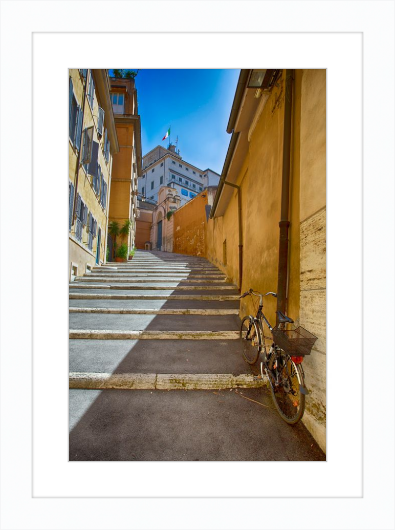 Bicycle on the Stairs