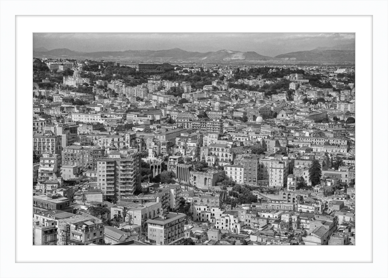Naples from Castel Nuovo - B&W
