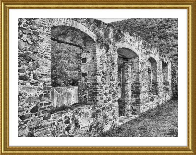 Annaberg Sugar Mill Arches - B&W