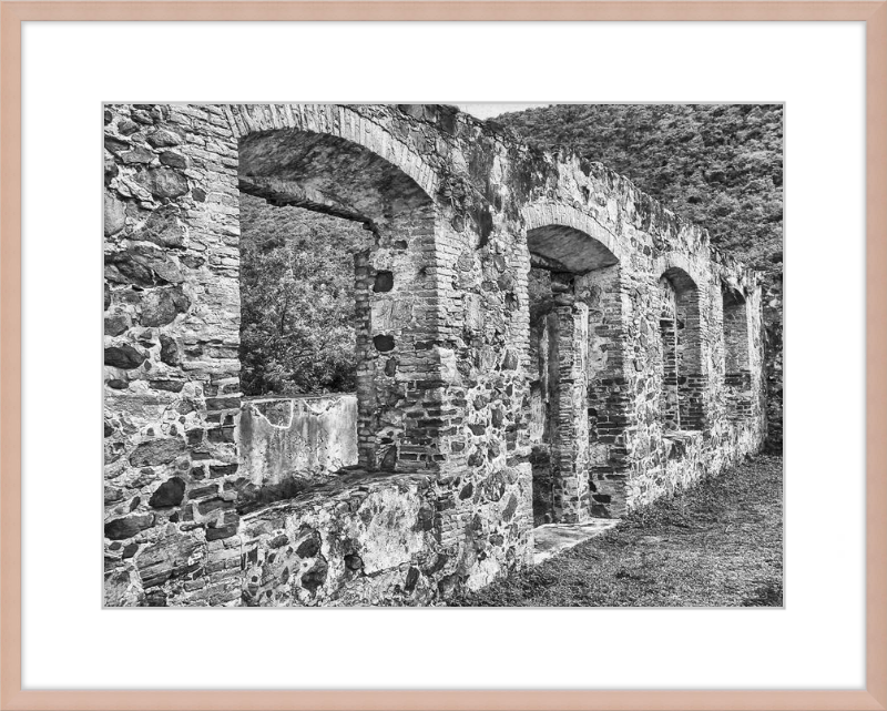 Annaberg Sugar Mill Arches - B&W
