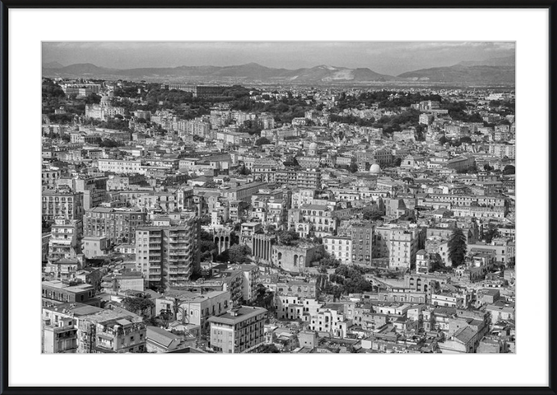 Naples from Castel Nuovo - B&W