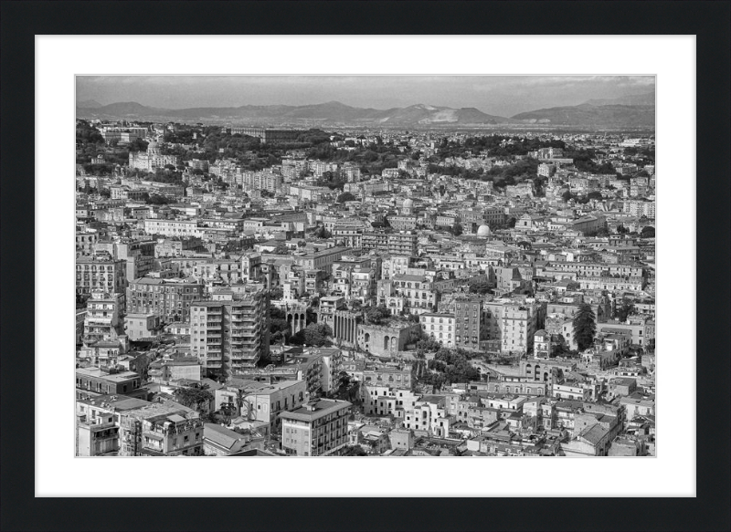 Naples from Castel Nuovo - B&W