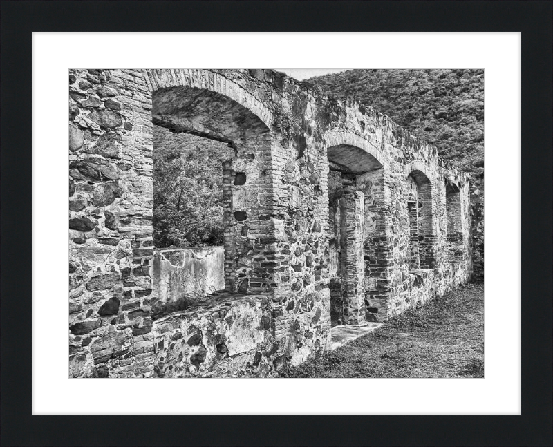 Annaberg Sugar Mill Arches - B&W
