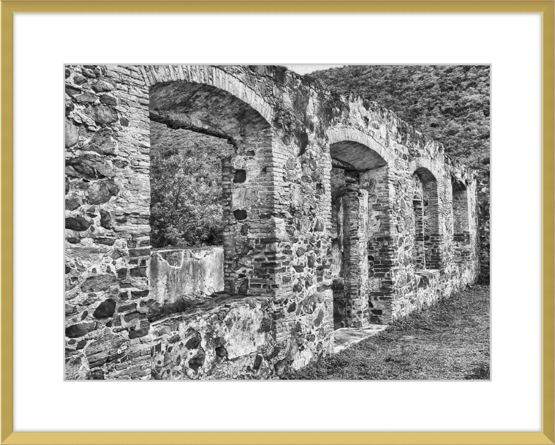 Annaberg Sugar Mill Arches - B&W