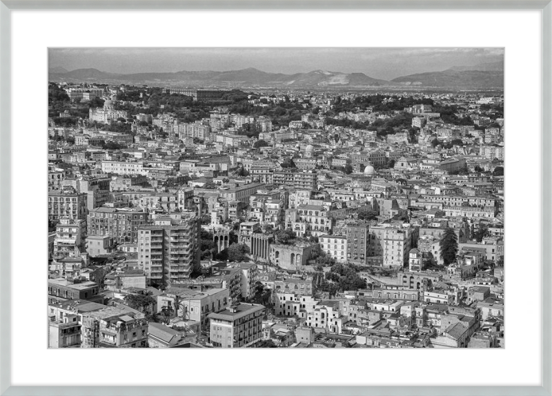 Naples from Castel Nuovo - B&W