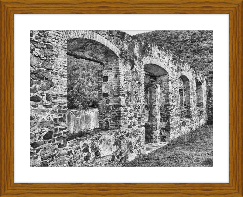 Annaberg Sugar Mill Arches - B&W