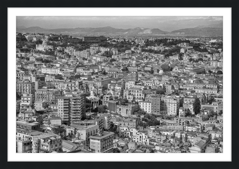 Naples from Castel Nuovo - B&W