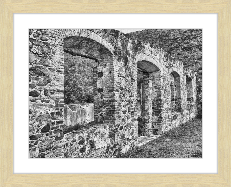 Annaberg Sugar Mill Arches - B&W