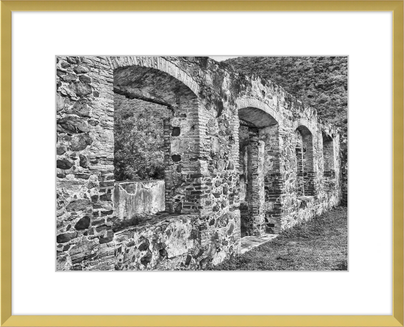 Annaberg Sugar Mill Arches - B&W