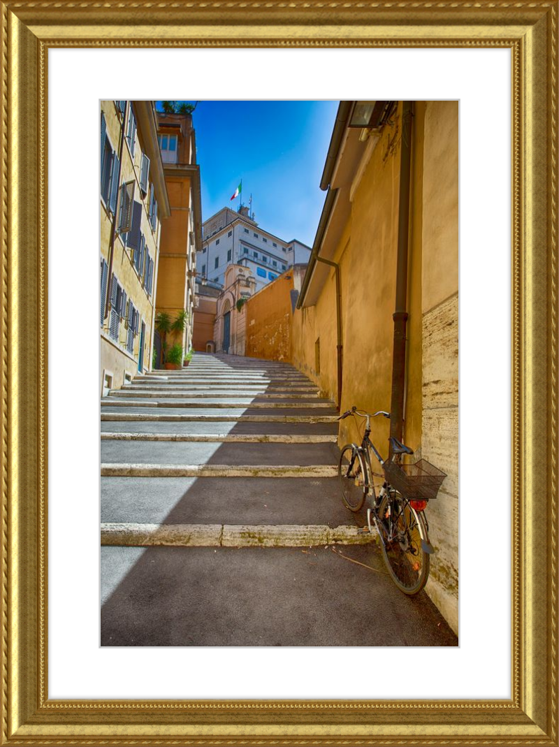 Bicycle on the Stairs