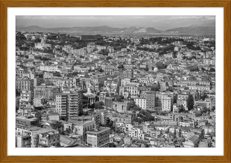 Naples from Castel Nuovo - B&W