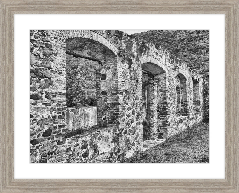 Annaberg Sugar Mill Arches - B&W