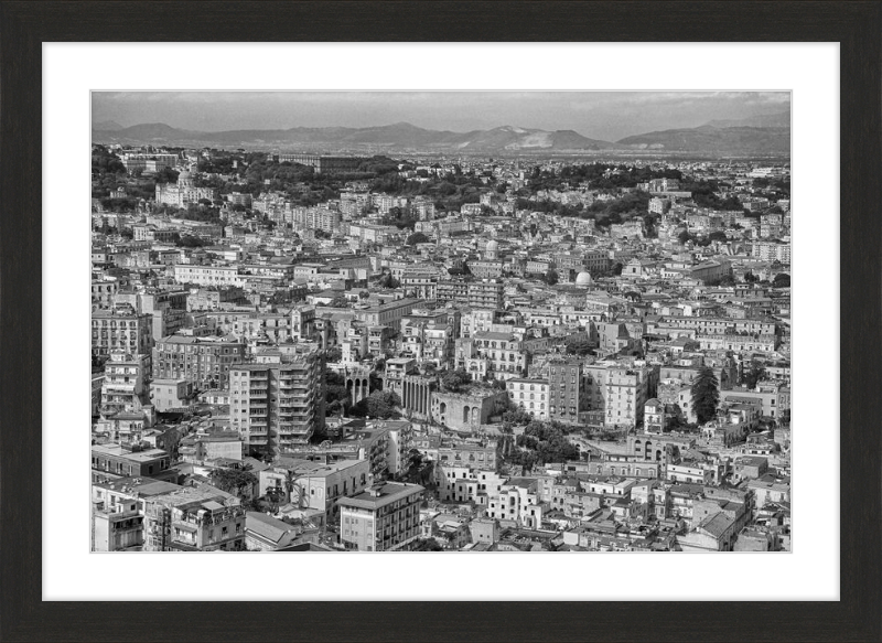 Naples from Castel Nuovo - B&W