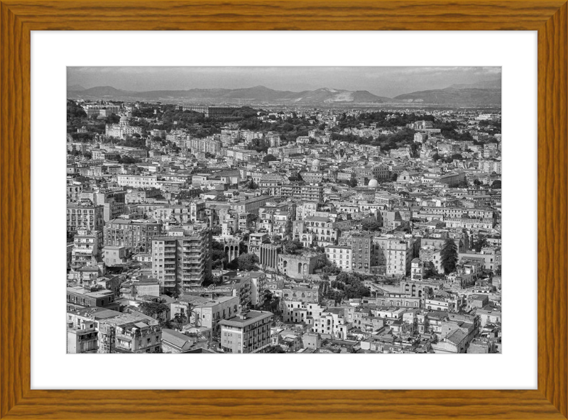 Naples from Castel Nuovo - B&W