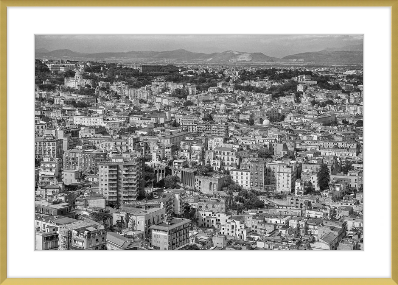 Naples from Castel Nuovo - B&W