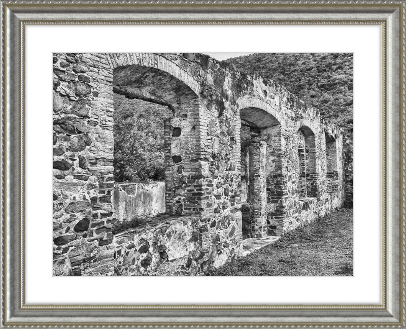 Annaberg Sugar Mill Arches - B&W