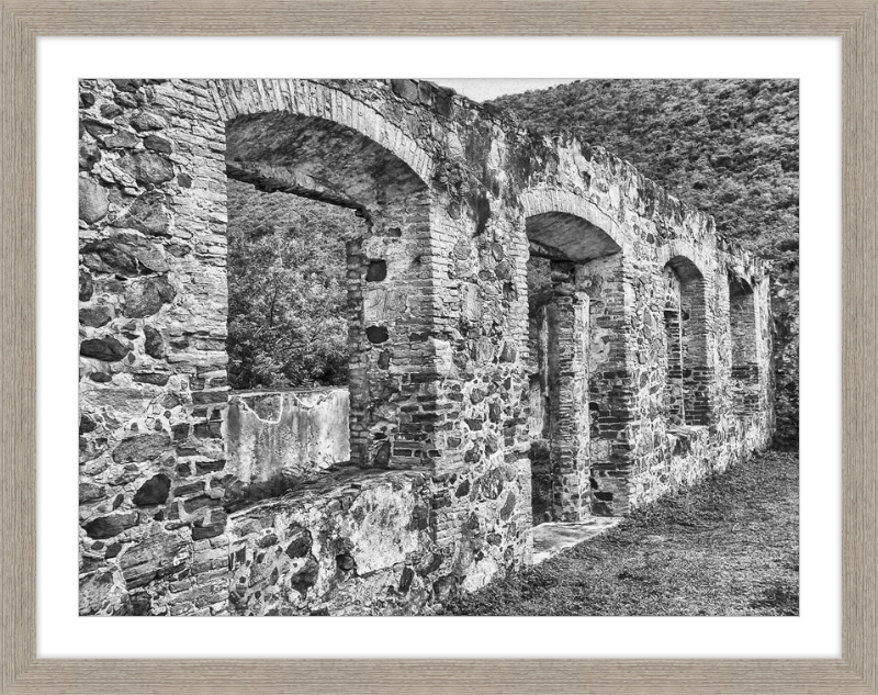 Annaberg Sugar Mill Arches - B&W