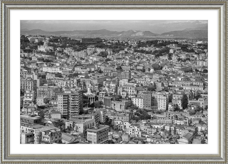 Naples from Castel Nuovo - B&W