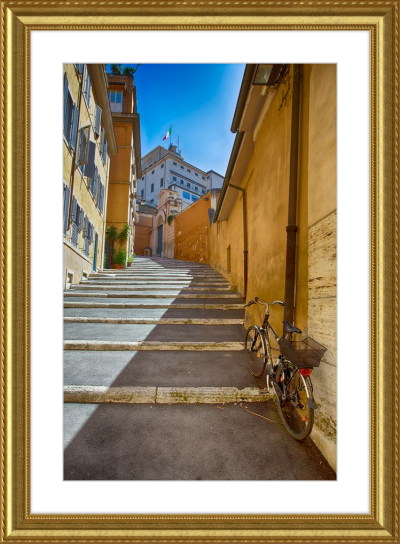 Bicycle on the Stairs