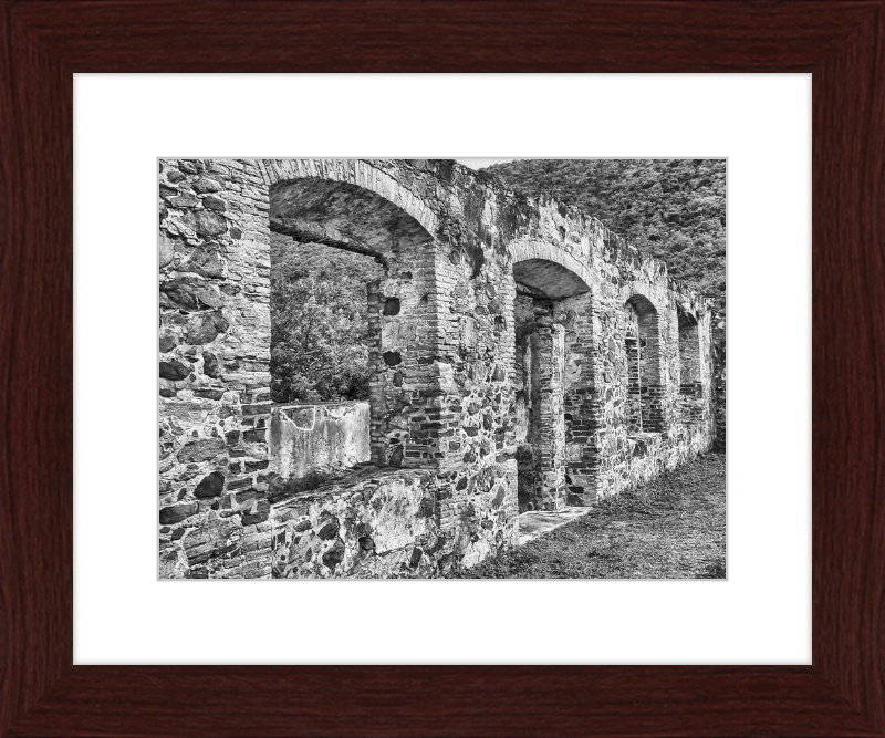 Annaberg Sugar Mill Arches - B&W