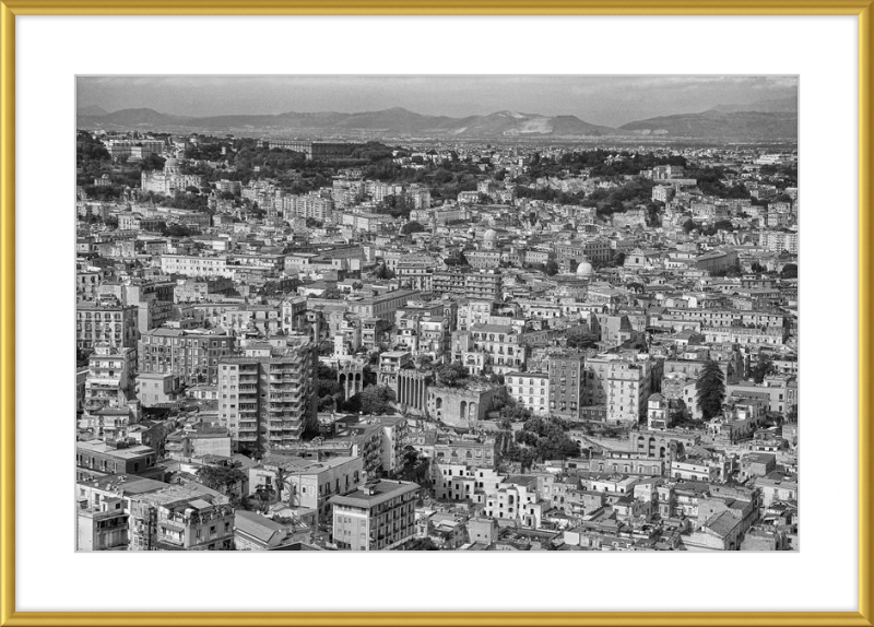 Naples from Castel Nuovo - B&W