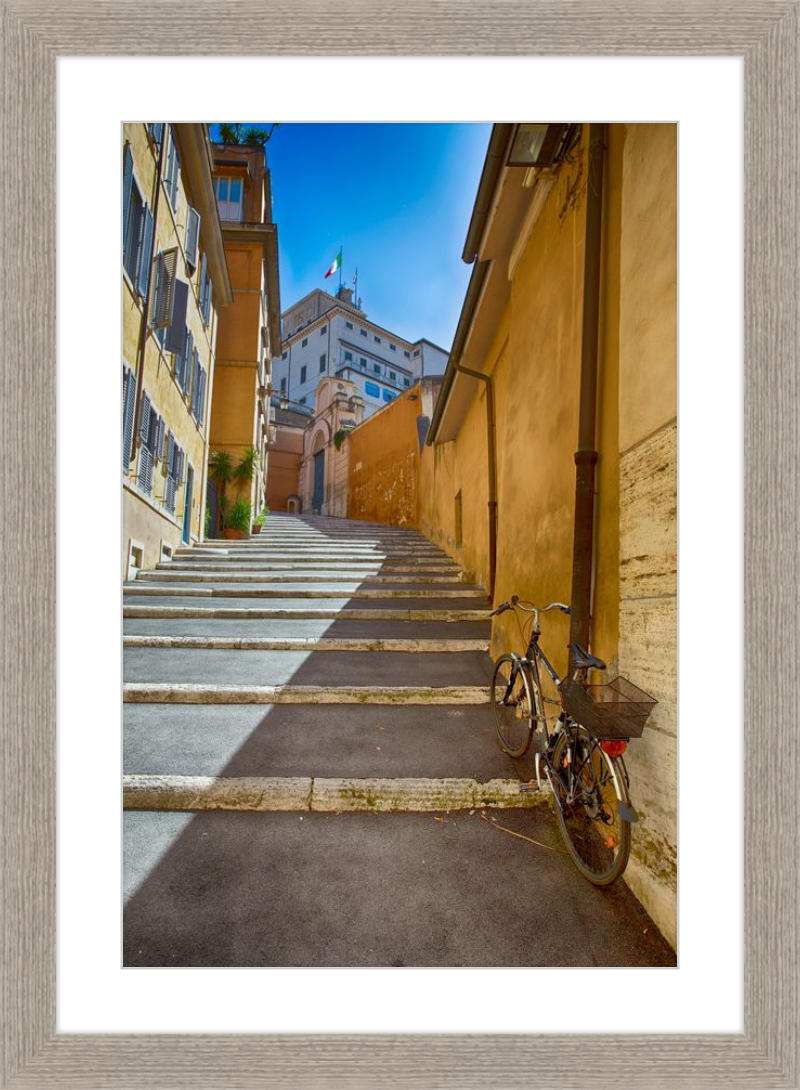 Bicycle on the Stairs