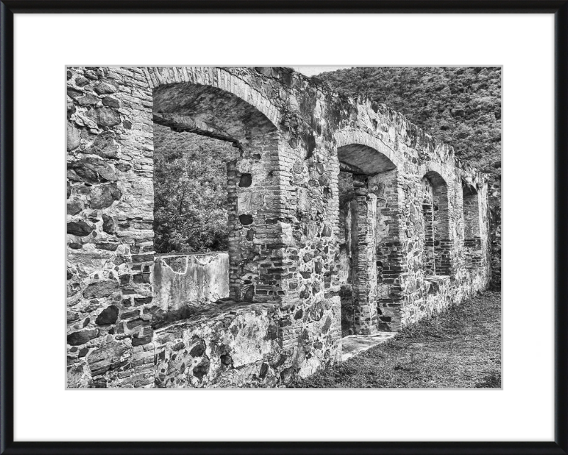 Annaberg Sugar Mill Arches - B&W