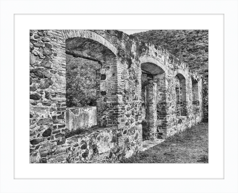 Annaberg Sugar Mill Arches - B&W