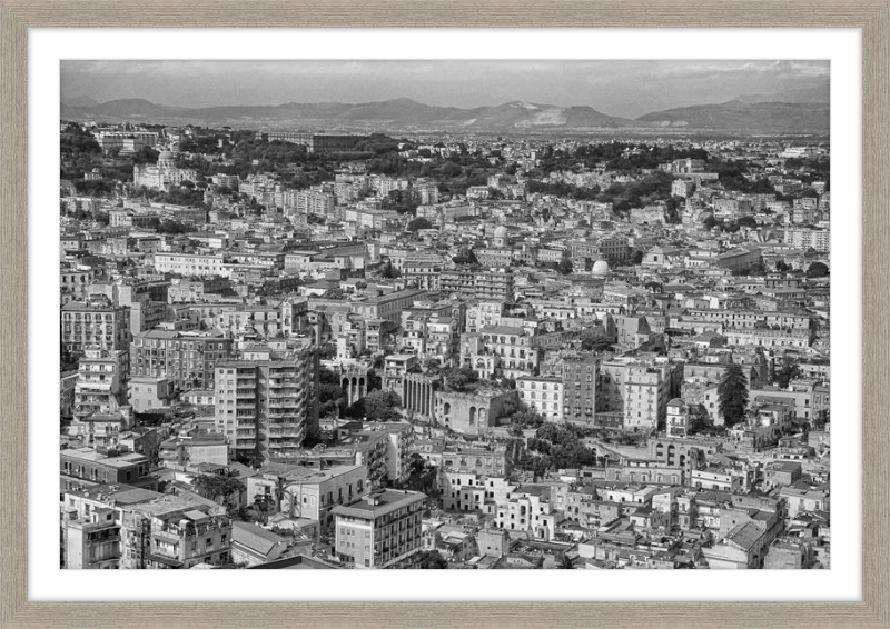 Naples from Castel Nuovo - B&W