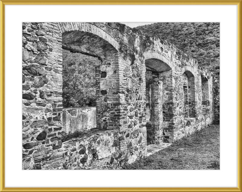 Annaberg Sugar Mill Arches - B&W