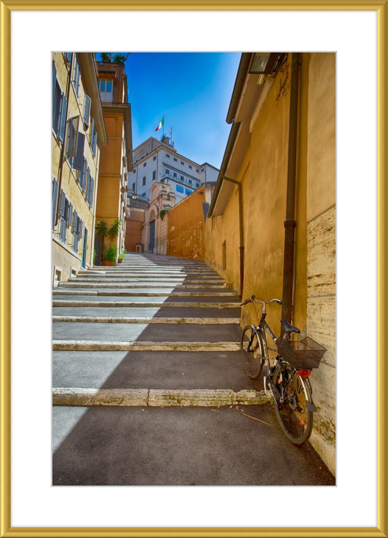 Bicycle on the Stairs