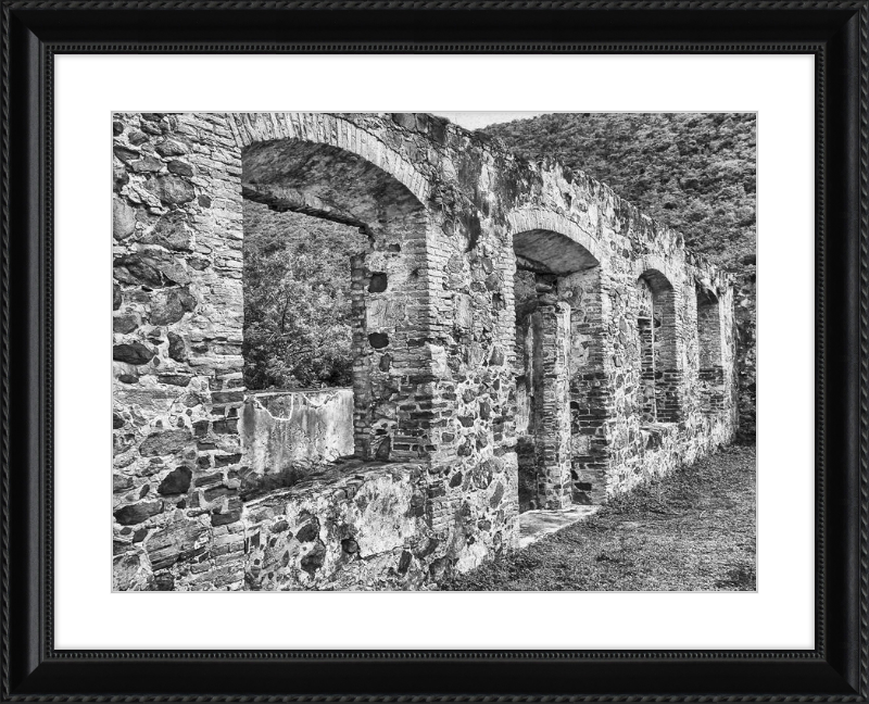 Annaberg Sugar Mill Arches - B&W