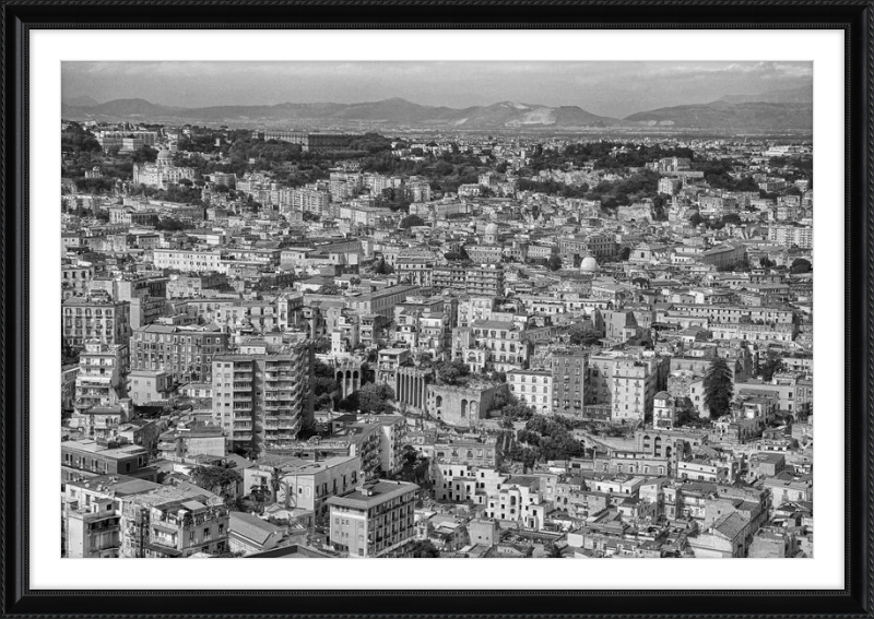 Naples from Castel Nuovo - B&W